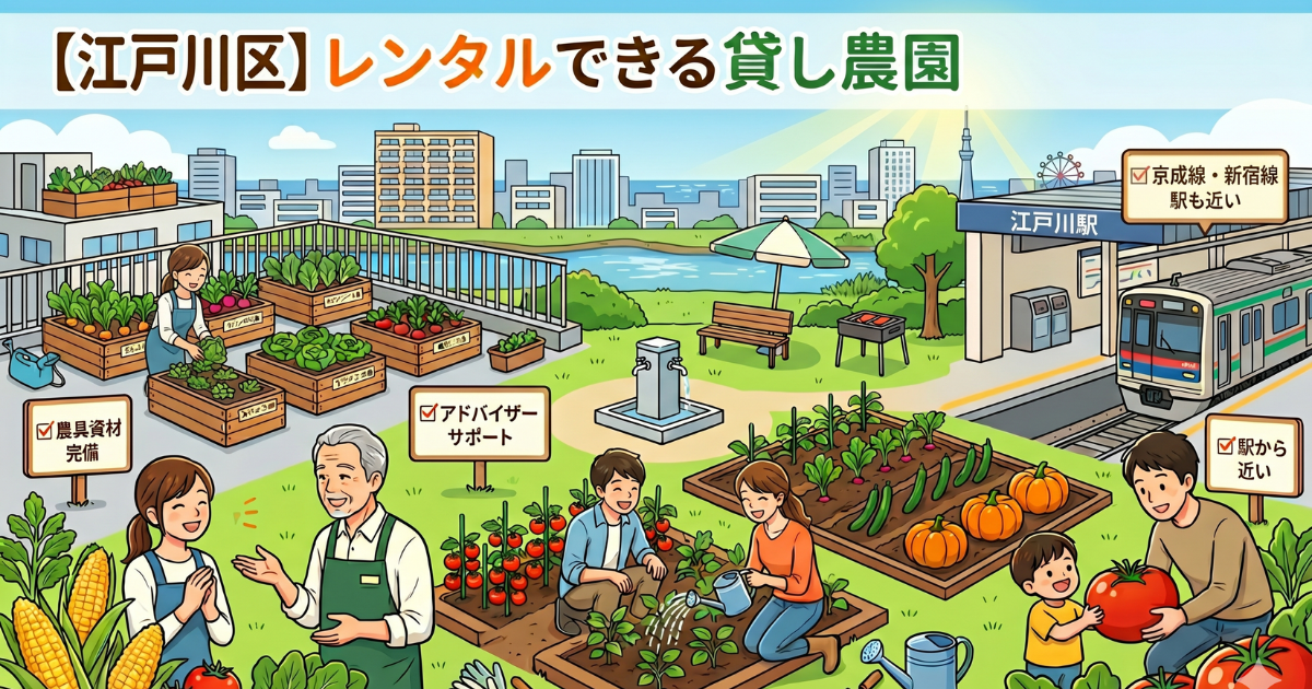 【江戸川区】レンタルできる貸し畑・農園まとめ